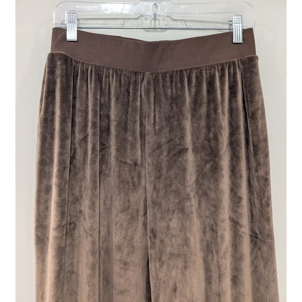 Summersalt Brown Plush Velour Lounge Sweatpants Joggers Size Small